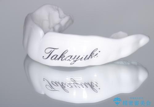 ラグビー用のマウスピースを作りたい スポーツ用マウスピースの症例 治療後